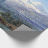 Karl Friedrich Schinkel-Ansicht von Mont Blanc Geschenkpapier (Ecke)