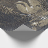 Karl Gustav Carus ein Schwan unter den Schilfen Geschenkpapier (Ecke)