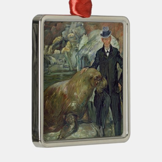 Karl Hagenbeck in seinem Zoo, 1911 Ornament Aus Metall (Rechts)