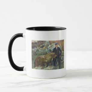 Karl Hagenbeck in seinem Zoo, 1911 Tasse