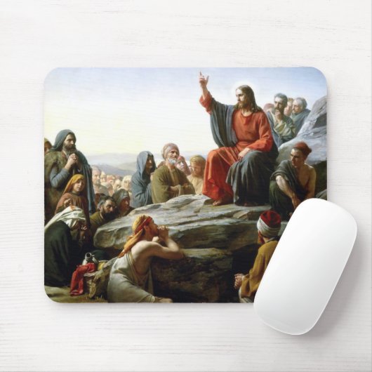 Karl Heinrich Bloch - Bergpredigt Mousepad (Mit Mouse)