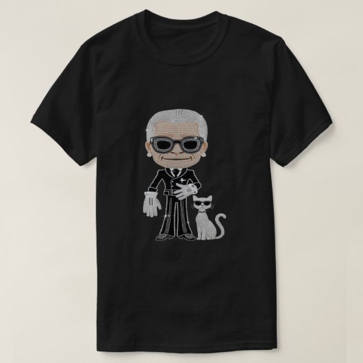 KARL LAGERFELD" T-Shirt (Design vorne)