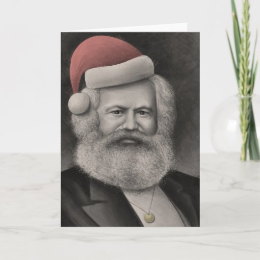 Karl Marx als Sankt 1 Feiertagskarte (Vorderseite)