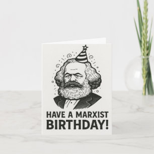 Karl-Marx-Bücherleser-Geschenk Karte