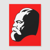 Karl Marx, Communism, Socialism, Soviet Union Magneteinladung (Vorderseite)