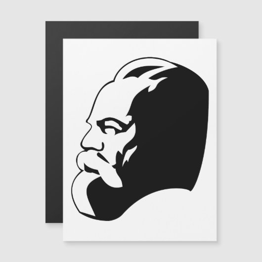 Karl Marx, Communism, Socialism, Soviet Union Magneteinladung (Vorne/Hinten)