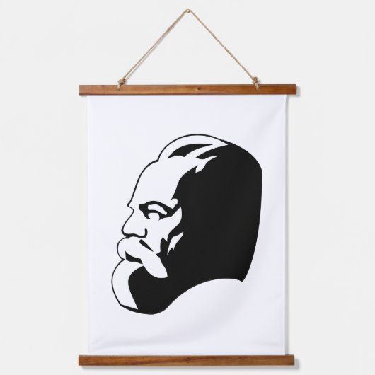 Karl Marx, Communism, Socialism, Soviet Union Wandteppich Mit Holzrahmen (Vorderseite)