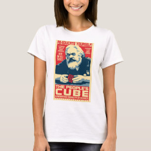Karl Marx - der Würfel der Leute: OHP Damen-Spitze T-Shirt