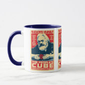 Karl Marx - der Würfel der Leute: OHP Tasse (Links)