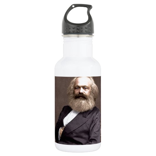 Karl Marx Edelstahlflasche (Vorderseite)