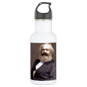 Karl Marx Edelstahlflasche (Vorderseite)