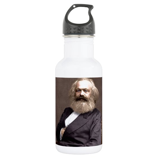 Karl Marx Edelstahlflasche (Vorderseite)