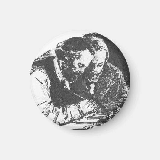Karl Marx & Friedrich Engels Magnet (Vorne)
