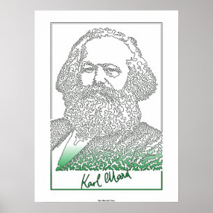 Karl Marx. German philosopher and economist [003] Poster