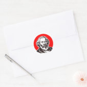 Karl Marx (Gründer des Marxismus) Geschenk Runder Aufkleber (Umschlag)