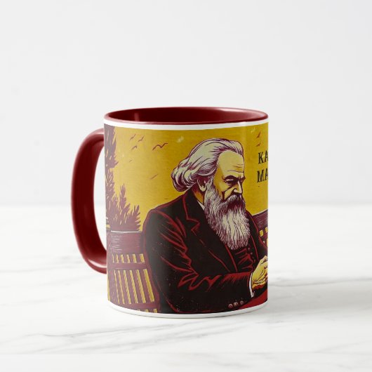 Karl Marx (Gründer des Marxismus) Geschenk Tasse (Vorderseite Links)