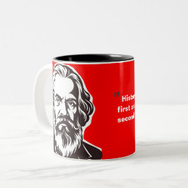 Karl Marx (Gründer des Marxismus) Geschenk Zweifarbige Tasse
