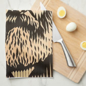 Karl Marx im optischen Täuschungsstil von BAUHAUS Geschirrtuch (Viertel Falte)