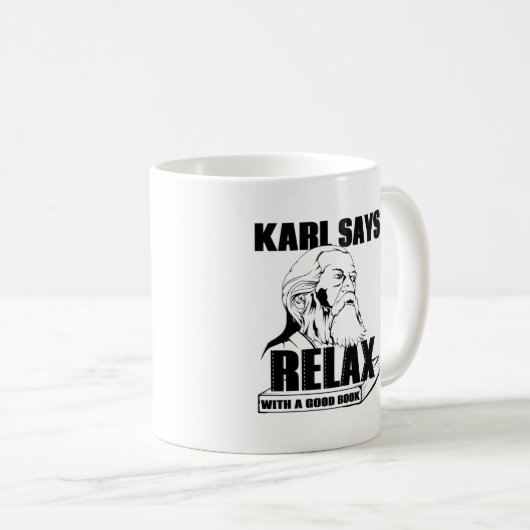 Karl Marx Kaffeetasse (VorderseiteRechts)