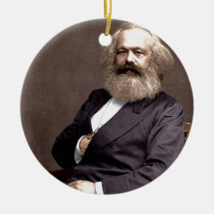 Karl Marx Keramik Ornament