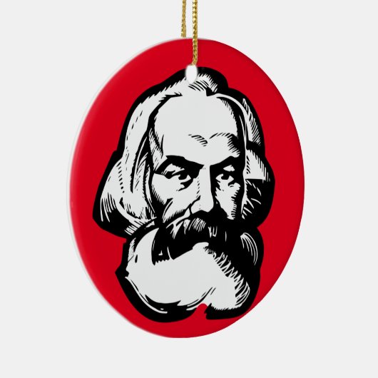 Karl Marx Keramik Ornament (Rechts)