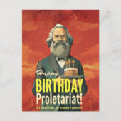 Karl Marx liest Bücher liebt Geschenk Postkarte (Vorderseite)