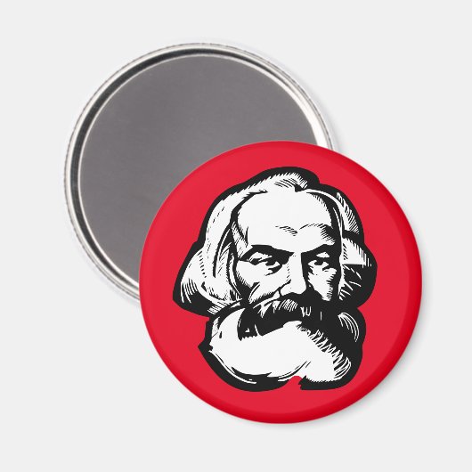 Karl Marx Magnet (Vorderseite/Rückseite)