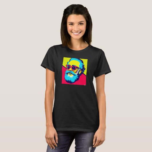 Karl Marx mit Sonnenbrille Pop T-Shirt (Vorne ganz)
