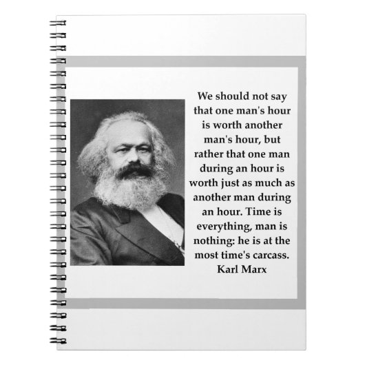 Karl Marx Notizblock (Vorderseite)