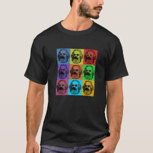 Karl Marx Pop Art, Portrait Revolutioniere, Retro T-Shirt