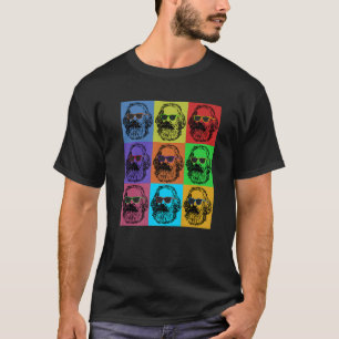 Karl Marx Pop Revolution Philosoph Lehrer T-Shirt