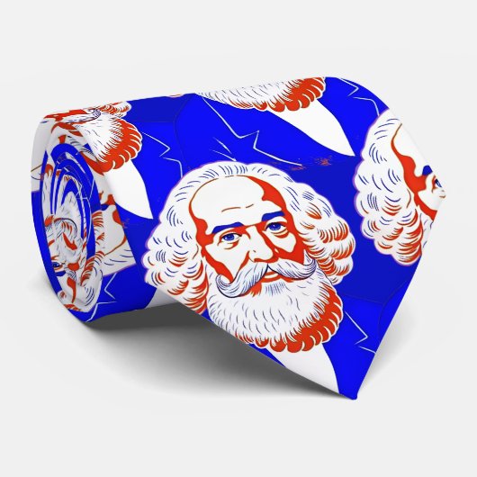 Karl Marx Portrait - Grafik Krawatte (Gerollt)