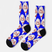 Karl Marx Portrait - Grafik Socken (Linkes Detail)