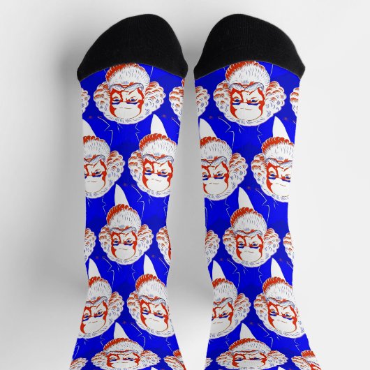 Karl Marx Portrait - Grafik Socken (Oben)