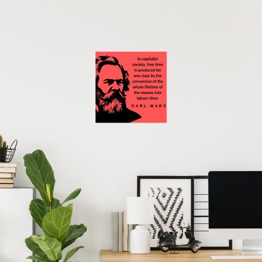 Karl Marx Poster (Heimbüro)
