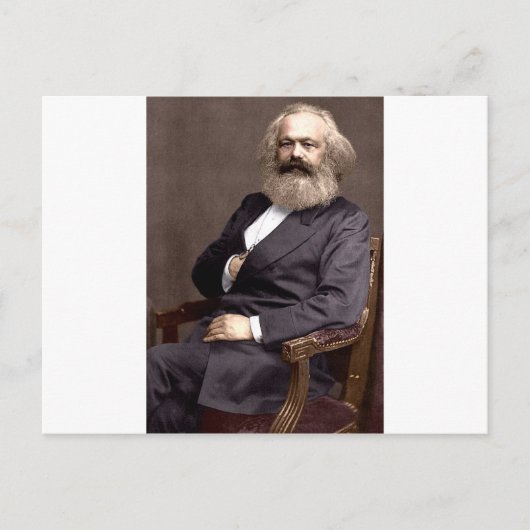 Karl Marx Postkarte (Vorderseite)