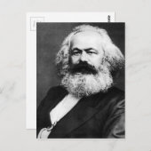 Karl-Marx Postkarte (Vorne/Hinten)