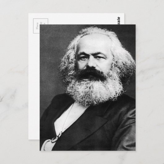 Karl-Marx Postkarte (Vorne/Hinten)