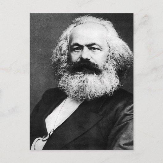 Karl-Marx Postkarte (Vorderseite)