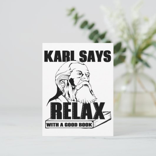 Karl Marx Postkarte (Stehend Vorderseite)