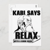 Karl Marx Postkarte (Vorne/Hinten)