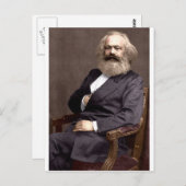 Karl Marx Postkarte (Vorne/Hinten)