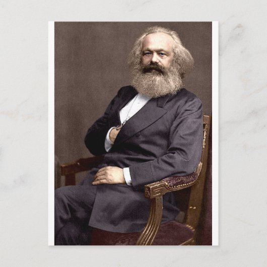 Karl Marx Postkarte (Vorderseite)