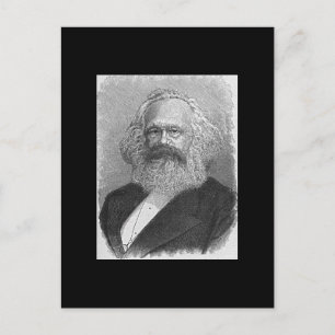Karl Marx Postkarte