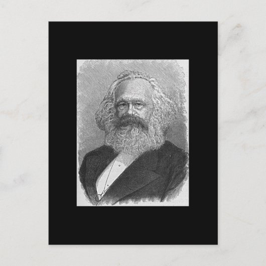 Karl Marx Postkarte (Vorderseite)