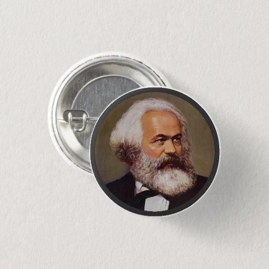 Karl Marx - Revers-Button Button (Vorne & Hinten)
