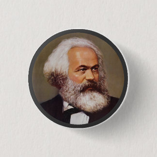 Karl Marx - Revers-Button Button