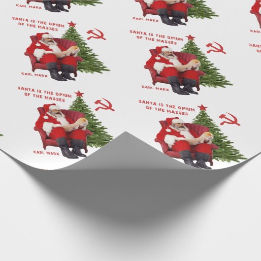 Karl Marx Santa Geschenkpapier (Ecke)
