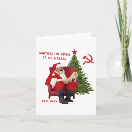 Karl Marx Santa Karte (Vorderseite)