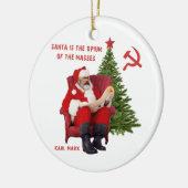 Karl Marx Santa Keramikornament (Links)